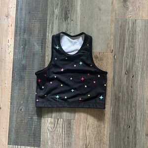 Girls Goldsheep Clothing Activewear Crop Top U Bra Sports bra w/ Stars Size: L